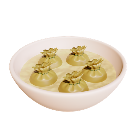 Sopa wonton  3D Icon