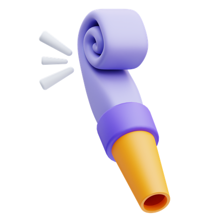 Soplador de fiesta  3D Icon