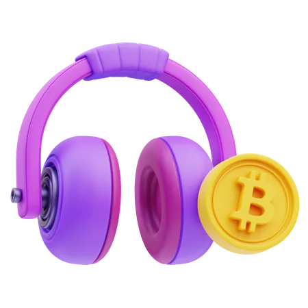 Soporte bitcoin  3D Icon