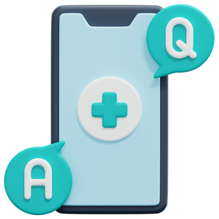 Soporte sanitario en línea  3D Icon