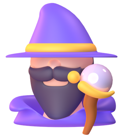 Magicien  3D Icon