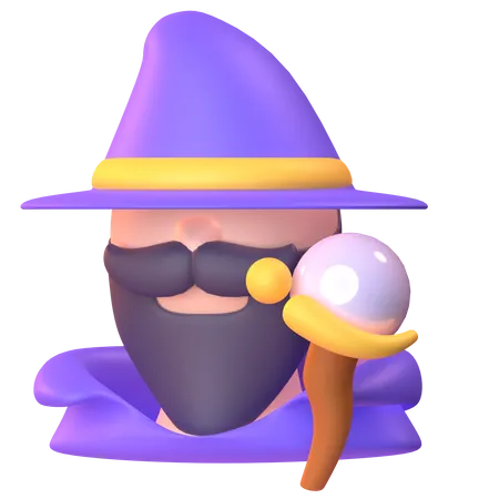 Magicien  3D Icon