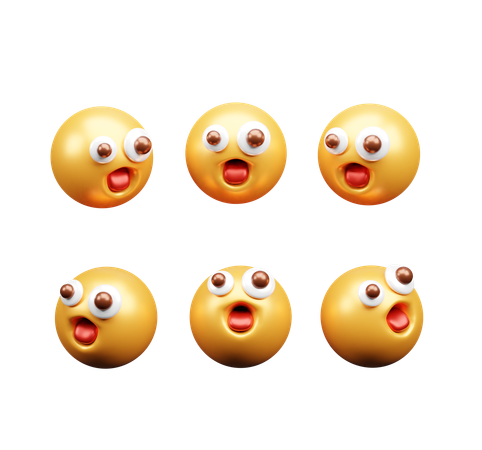 Emoji sorprendido  3D Icon