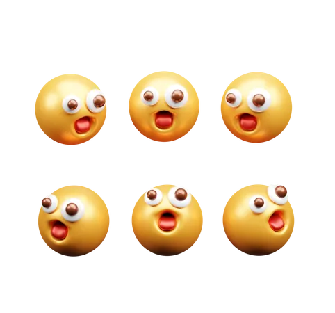 Emoji sorprendido  3D Icon