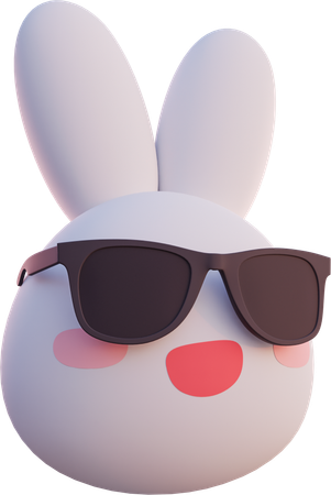 Sorrindo com óculos de sol  3D Icon