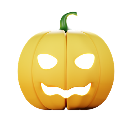 Sorriso de abóbora de halloween  3D Icon