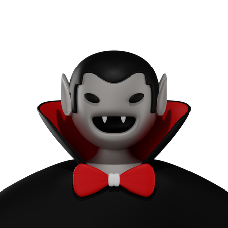 Sorriso de vampiro  3D Illustration