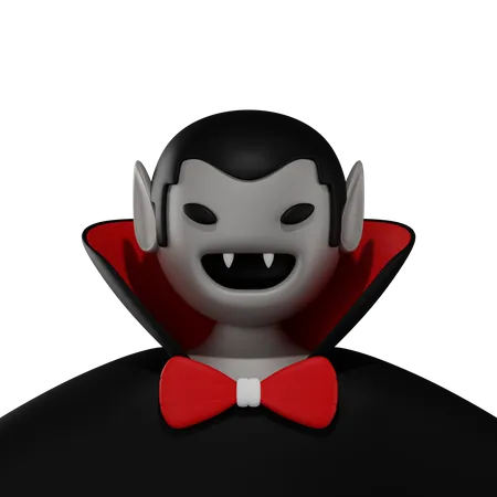 Sorriso de vampiro  3D Illustration