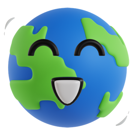 Sorriso da terra  3D Icon