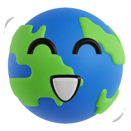 Sorriso da terra  3D Icon