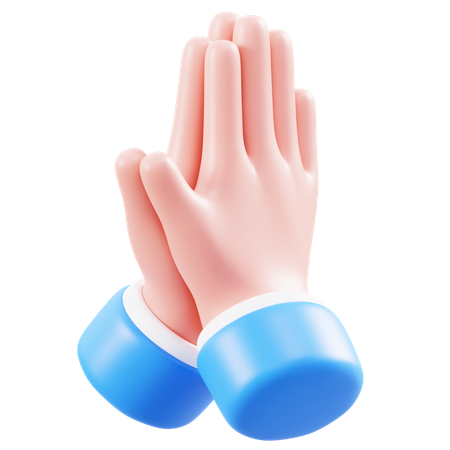 Sorry Hand Gesture  3D Icon