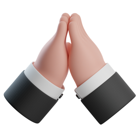 Sorry Hand Gesture  3D Icon