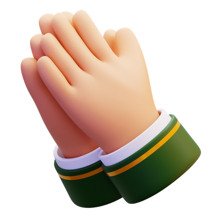 Sorry Hands Pose  3D Icon