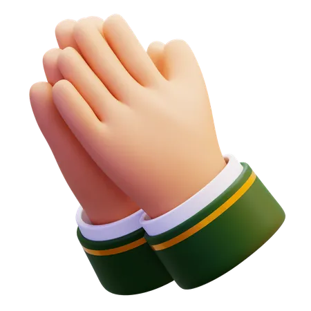 Sorry Hands Pose  3D Icon