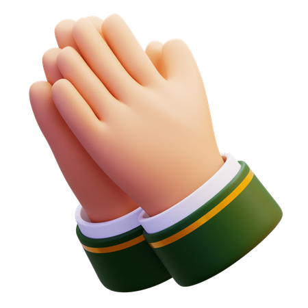 Sorry Hands Pose  3D Icon