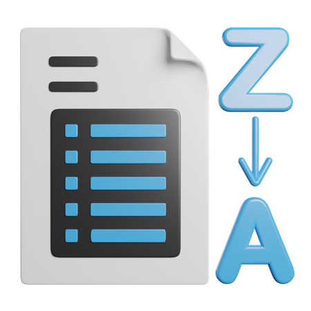 Sort  3D Icon