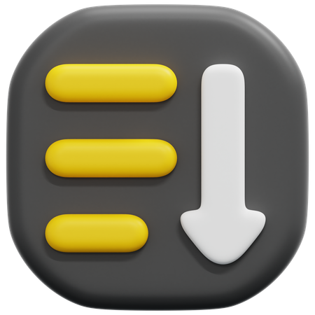 Sort  3D Icon