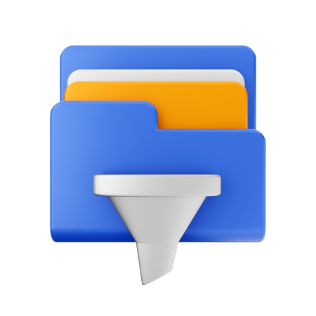 Sort Folder  3D Icon