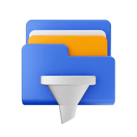 Sort Folder  3D Icon