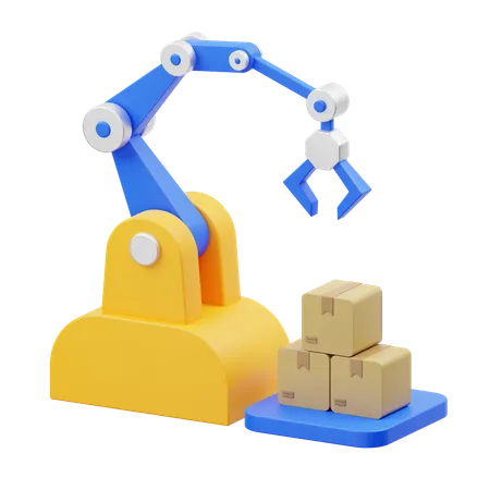 Sort Packages with Robot  3D Icon