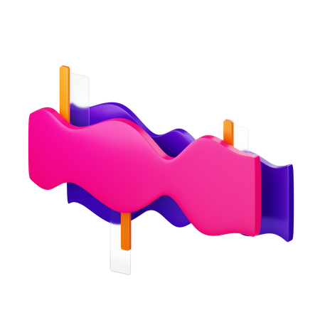 Sorted Stream Graph  3D Icon