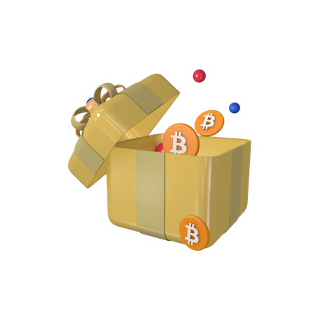 Sorteio de bitcoins  3D Icon