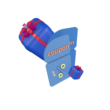 Sorteo de marketing con cupón  3D Icon