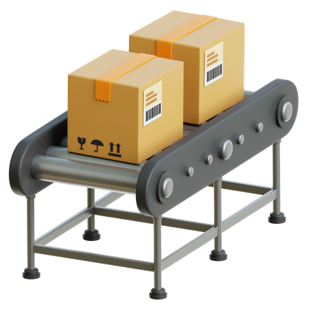 Sorting Conveyor  3D Icon