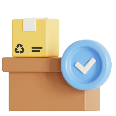 Package Accepted At Sorting Center 3D Icon