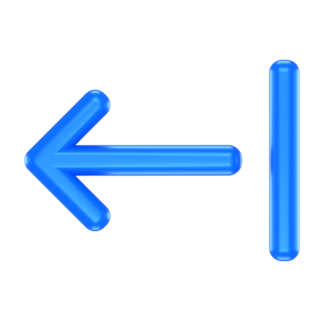 Sortir à gauche  3D Icon