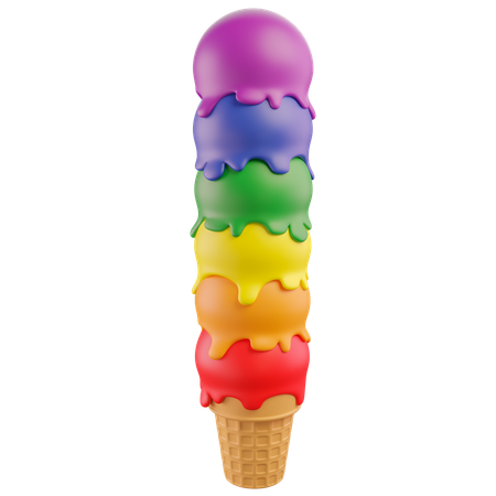 Sorvete  3D Icon