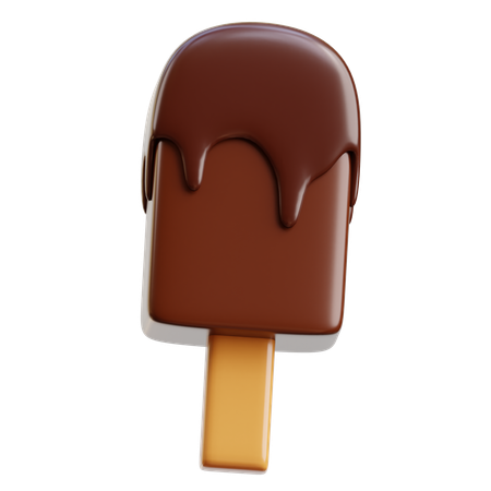 Sorvete de chocolate  3D Icon