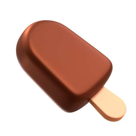 Sorvete de chocolate  3D Icon