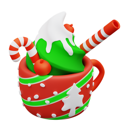 Sorvete de natal  3D Icon