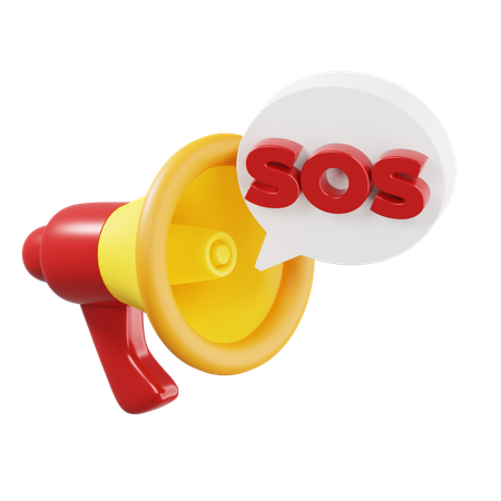 Sos  3D Icon