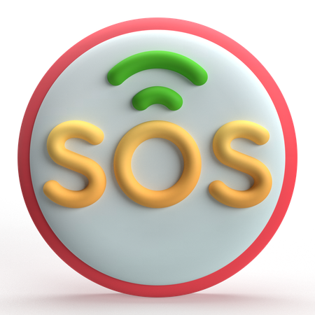 SOS  3D Icon
