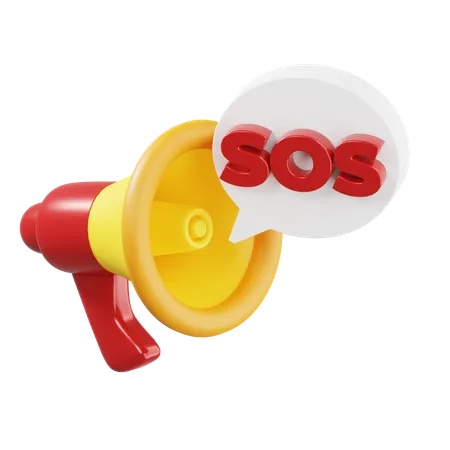 Sos  3D Icon