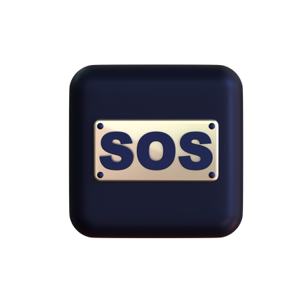 Sos  3D Icon