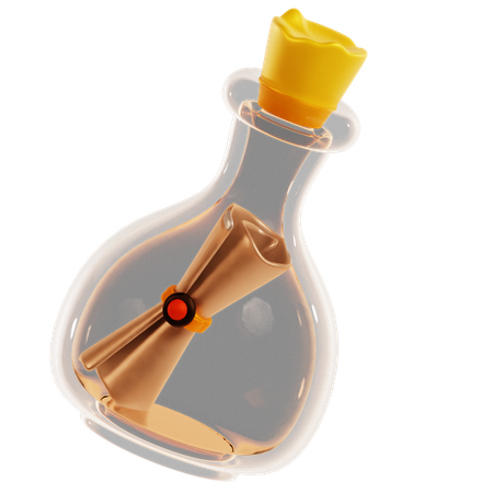 Botella de socorro  3D Icon