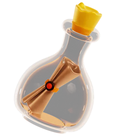 Botella de socorro  3D Icon