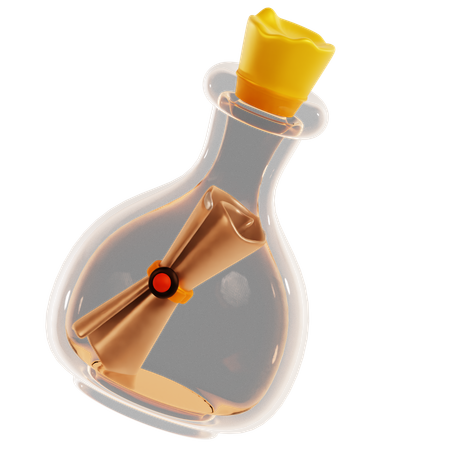 SOS Bottle  3D Icon
