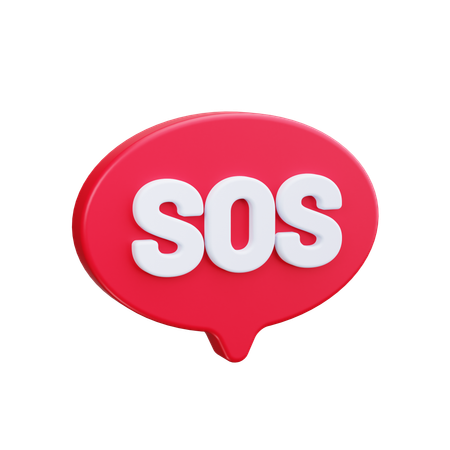 SOS-Nachricht  3D Icon