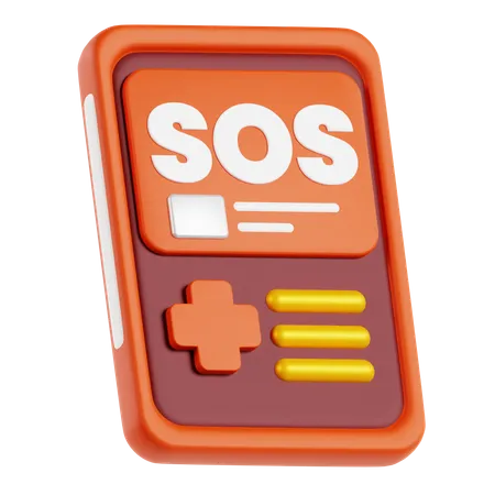 SOS Phone  3D Icon