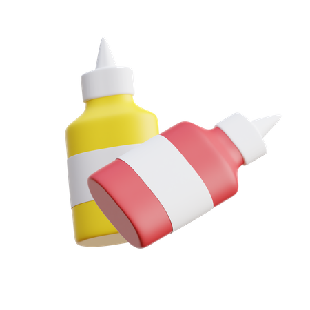 Soßenflasche  3D Icon