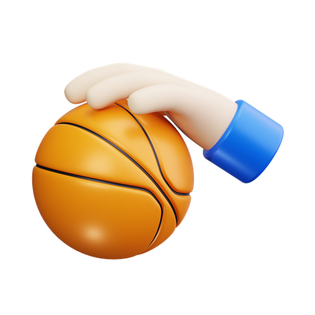 Sosteniendo el baloncesto  3D Icon