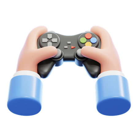 Sosteniendo el gamepad  3D Icon