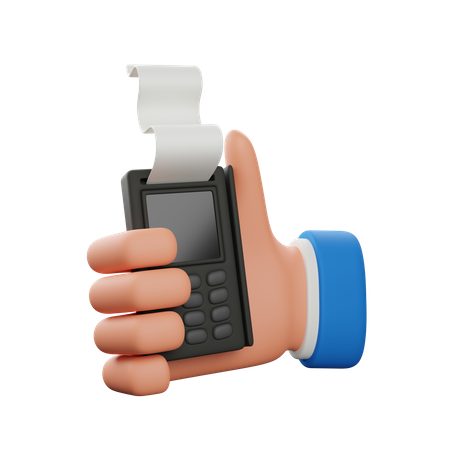 Sosteniendo la máquina de pago  3D Icon