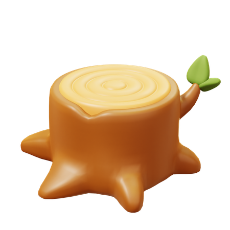Souche d'arbre  3D Icon