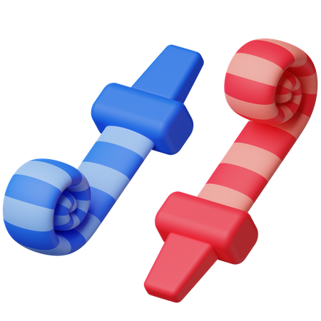 Souffleur de fête  3D Icon
