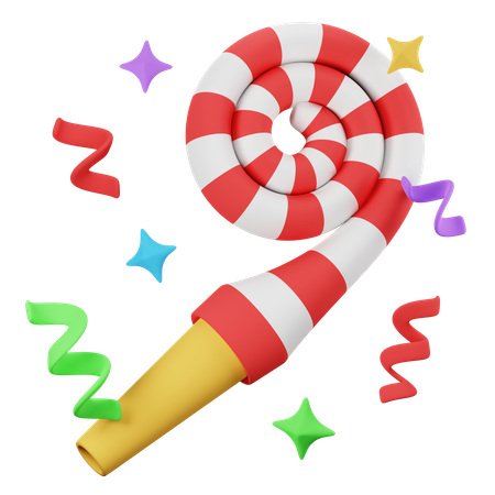 Souffleur de fête  3D Icon
